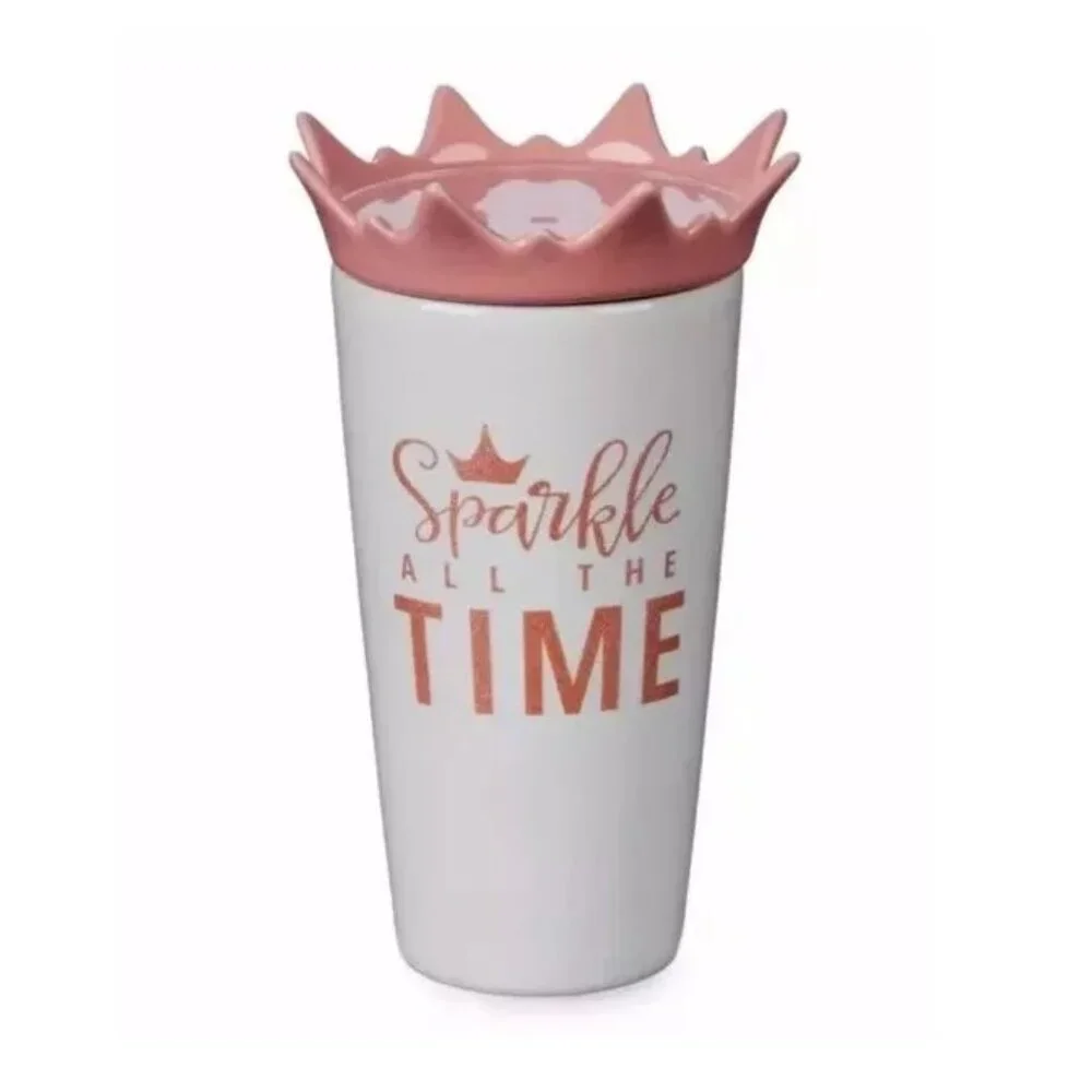 NIB - Disney Princess Sparkle All The Time Ceramic Travel Mug